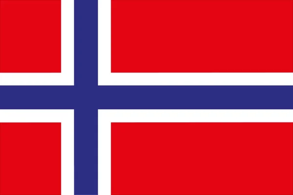 Norvegia Bandiera — Vettoriale Stock
