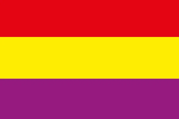 스페인 공화국의 깃발 — 스톡 벡터