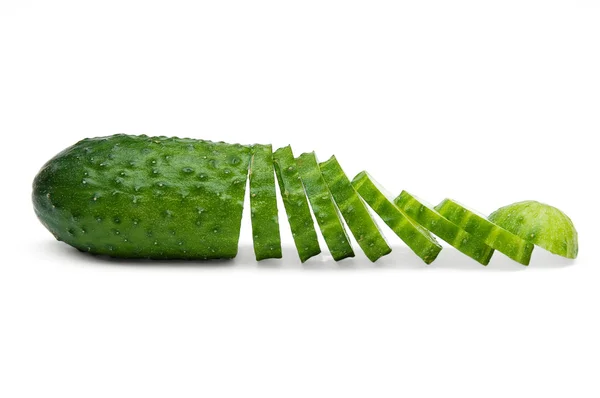 Gehakte komkommer — Stockfoto