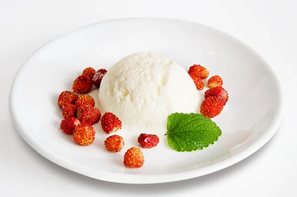 Vanila ice cream scoop — Stock Photo, Image