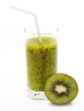 Healthy kiwi smoothie clipart