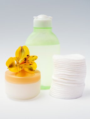 Skincare items clipart