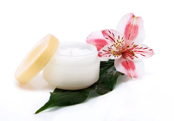 Jar of a cosmetic cream — Stock Photo, Image