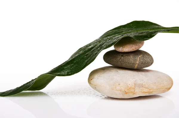 Stack of three rounded rocks — Stock Photo, Image