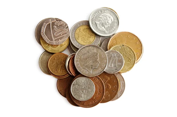 Farklı ülkelerin paraları — Stok fotoğraf