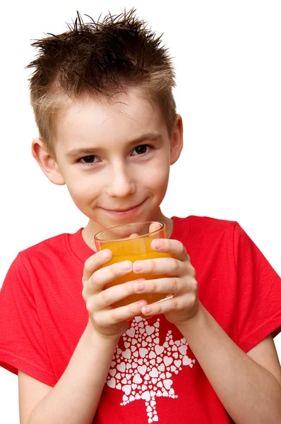 Boy ready to drink — Stock Photo, Image