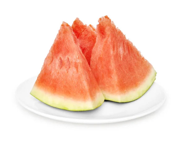 Three slices of watermelon — Stock Photo, Image