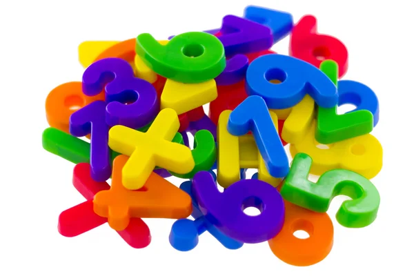 Assorted Numbers and Mathematical Symbols — Stock Photo, Image