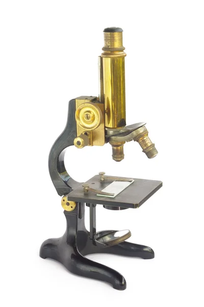 stock image Retro microscope, isolated