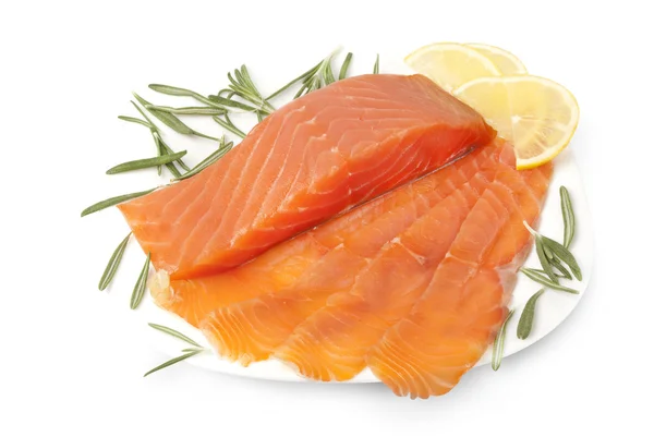 Salmon sliced — Stock Photo, Image
