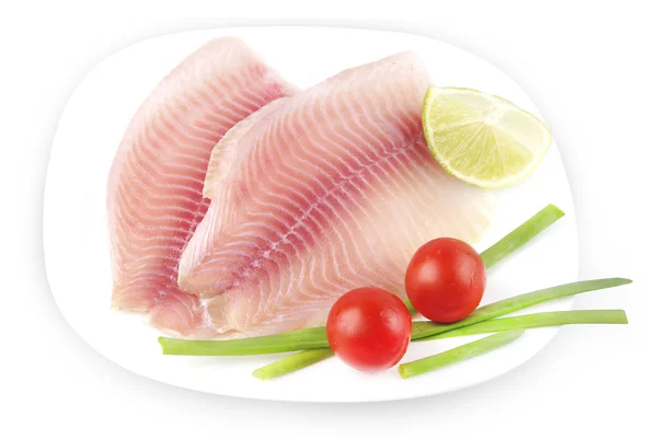 Fish fillets (tilapia) — Stock Photo, Image