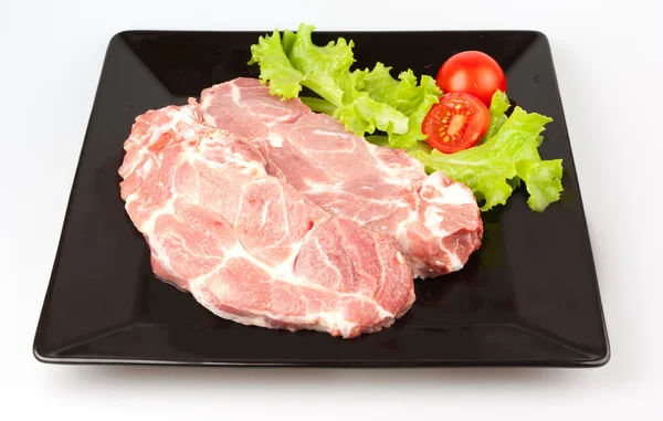 Bistecca di maiale fresca — Foto Stock