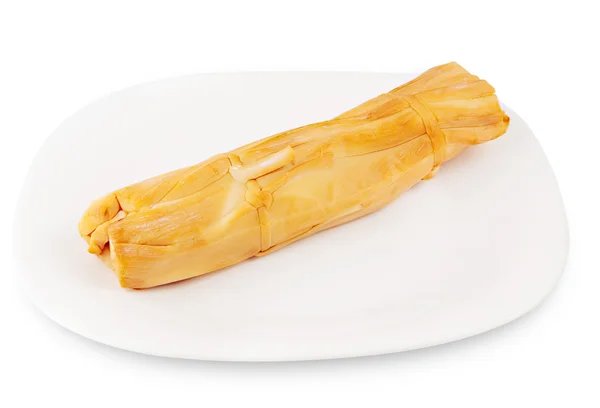 スモーク チーズ (ピグテールの棒) — ストック写真