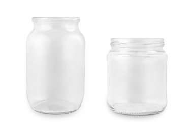 Two glass jars clipart