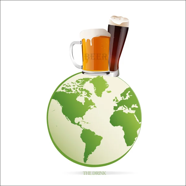 The best beer on earth — Stock Vector