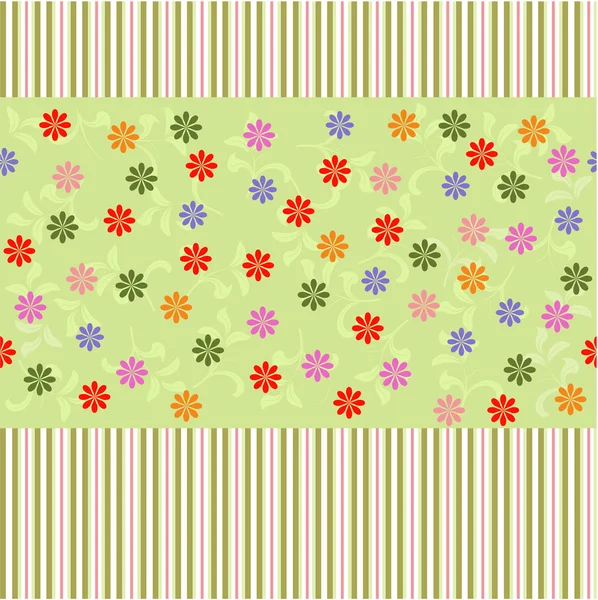 ベクターの花のシームレスなパターン — ストックベクタ
