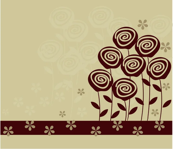 花の背景ベクトル — ストックベクタ
