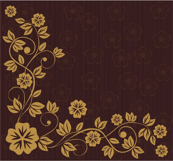 Marco floral en estilo tradicional ruso — Vector de stock