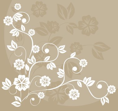 Floral background in vector clipart