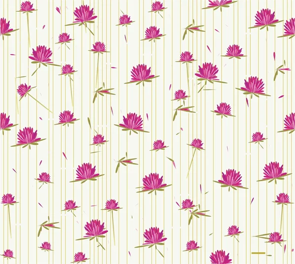 Fleurs sauvages sans couture dans le vecteur — Image vectorielle