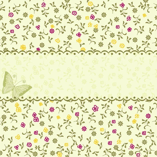 Вінтажний квітковий безшовний візерунок Стокова Ілюстрація