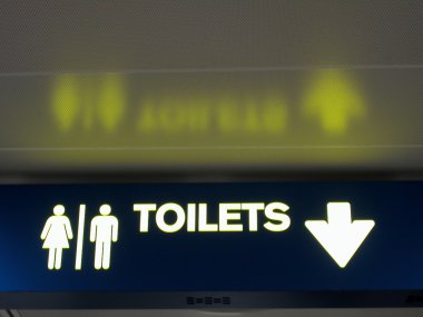 Tuvaletler Havaalanı işareti