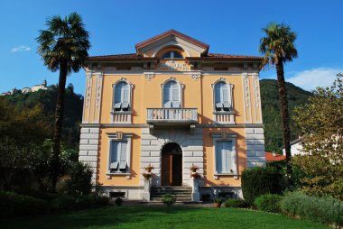 Italian villa and park clipart