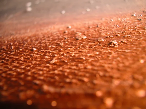 Macro of silver and copper color on canvas — Stock Photo, Image