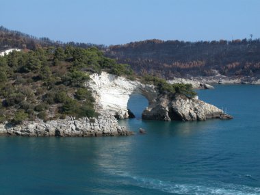 kıyı şeridi Apulia, İtalya