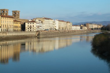 evler arno Nehri, Floransa, İtalya