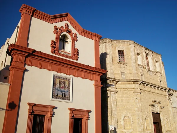 Kirchen in der Altstadt von Gallipoli, Apulien, Italien — Stockfoto