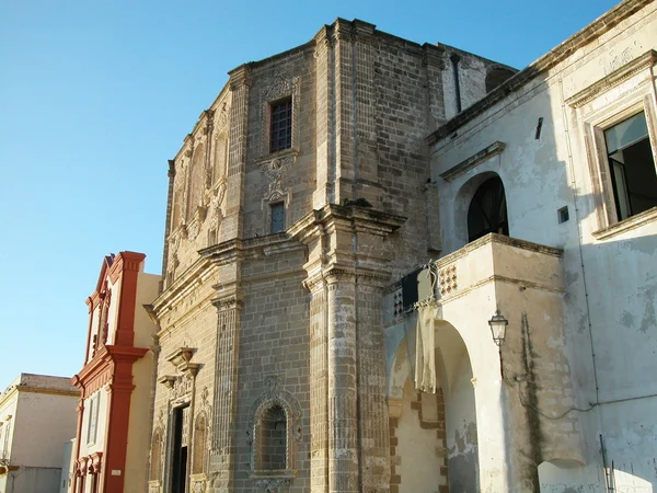 Iglesias en el casco antiguo de Gallipoli, Apulia, Italia —  Fotos de Stock