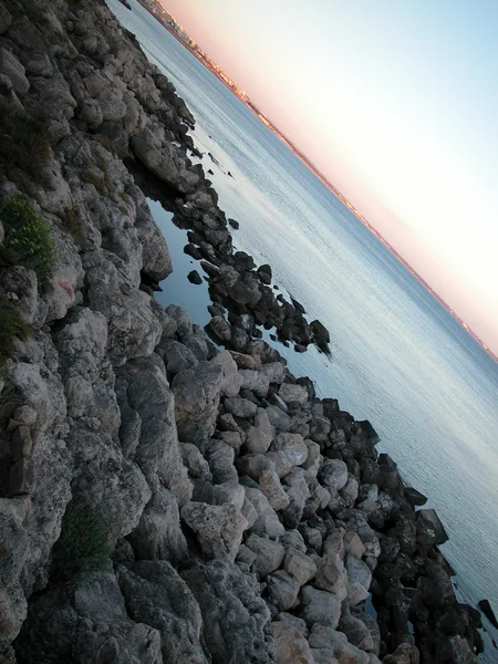 Paesaggio di Gallipoli al tramonto, Italia — Foto Stock