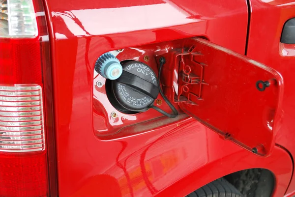 Methane car fueling — Stock Photo, Image