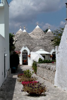 Trulli houses in Alberobello clipart