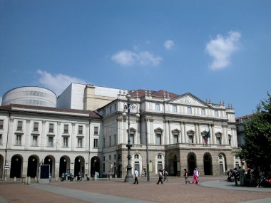 Scala theatre in Milan, Italy clipart