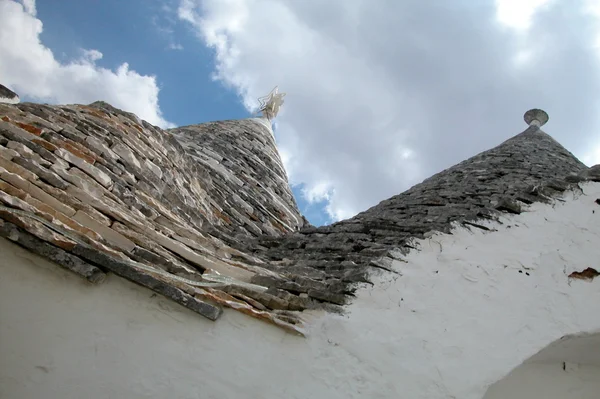 Alberobello的trulli家 — 图库照片