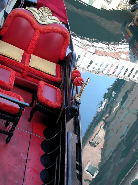 Barco de gôndola em Veneza — Fotografia de Stock