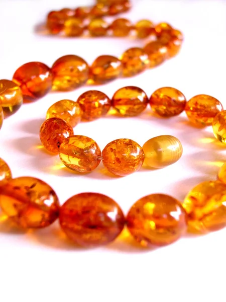 stock image Amber necklace