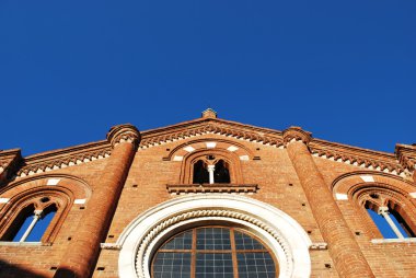 Viboldone church facade clipart