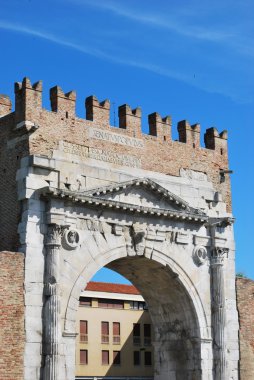 Augustus'un triumph arch, rimini, İtalya