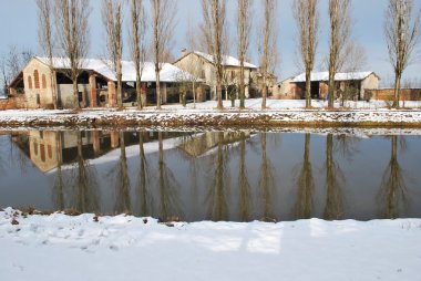 Kış aylarında kır evi