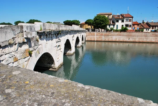 Tiberius' bridge, Rimini, Italy — Stock Photo, Image