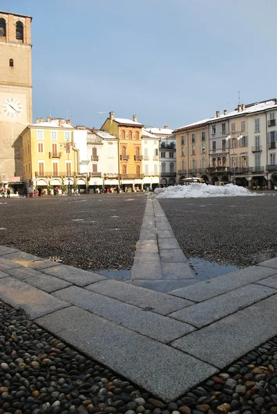 Cathedral square, Lodi, Italy — Stock Photo, Image