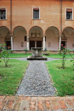 St. Vitale basilica church cloister clipart