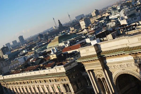 Panoramisch uitzicht op Milaan — Stockfoto