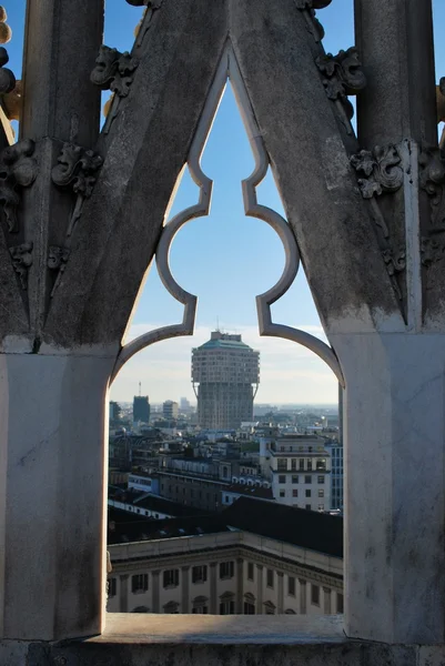 Panoramatický pohled na milán — Stock fotografie