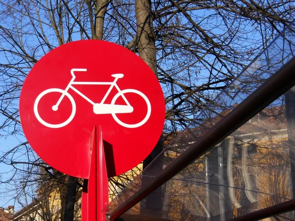 Bicycle sign — Stock Photo, Image