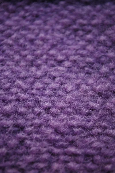 Violet knitting wool texture — Stock Photo, Image