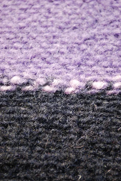 紫色和灰色针织羊毛质地 — 图库照片
